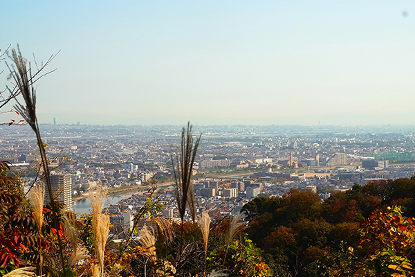 塩尾寺休憩所からの眺望。